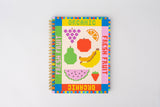 Rough Draft Mini Notebook, Fruit Tiles
