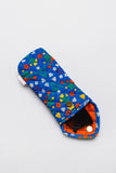 Quilted Sunglasses Case, Blue Scandinavian Floral
