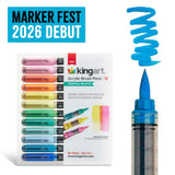 PRO Acrylic Paint Brush Pens - 12 Tropical Colors