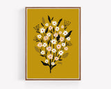 Sunshine Daisies - floral illustration prints