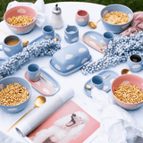 Cloud Blue Butter Dish stoneware ceramic