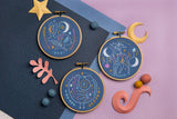 Celestial Hare Mini Embroidery Kit | Craft Kit for Beginners