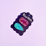 Gemstone Hair Clip Set
