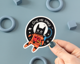 Give Me Space Cat Vinyl Sticker