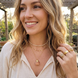 Raw Sunstone Protection Necklace | Gold Dipped Boho Jewelry