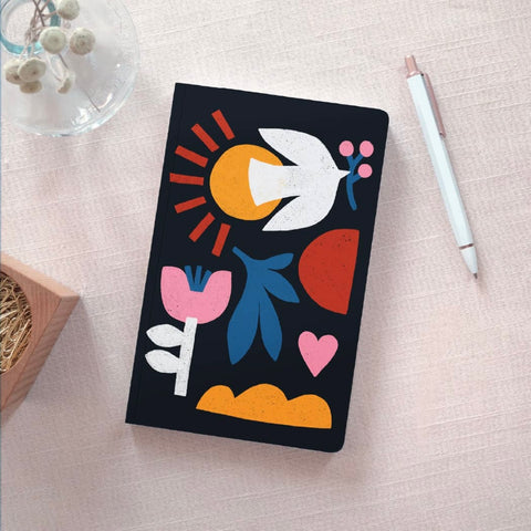 Sun & Bird Layflat Notebook