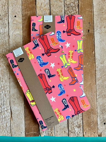 Colorful Boots Layflat Notebook