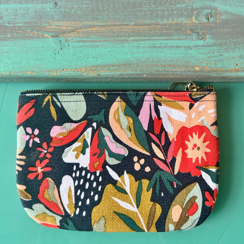 Superbloom Cotton Zipper Pouch