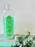 Mint Sustain Glass Waterbottle