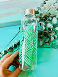 Mint Sustain Glass Waterbottle