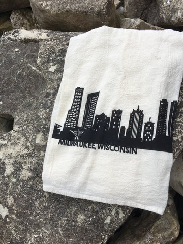 Milwaukee Skyline Flour Sack Towel