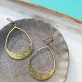 Dear Darlington Eleanor Earrings-Textured Brass