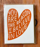 Believe in Love Card