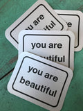 You Are Beautiful Postcard