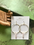 JaxKelly Crystal Hoop Earrings