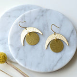 Ker-ij Crested Moon Earrings