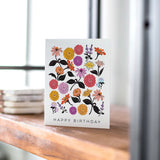 Zinnias Birthday Card