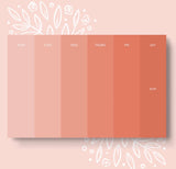 Paint Swatch Weekly Planners