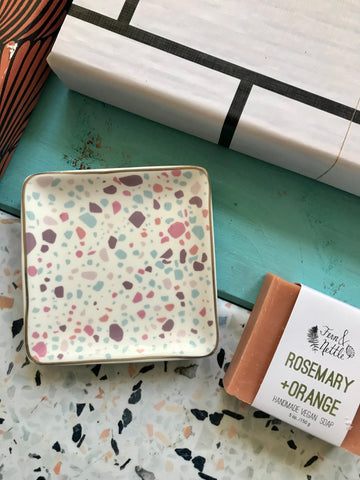 Ceramic Square Soap Dish