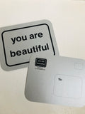 You Are Beautiful Postcard