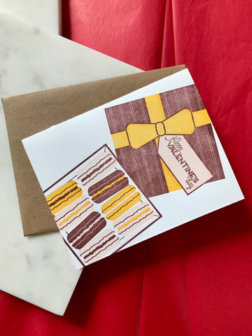 Happy Valentine’s Day Macaroons Card