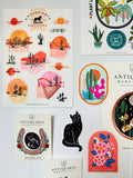 Watercolor Cactus Landscapes Sticker Sheet