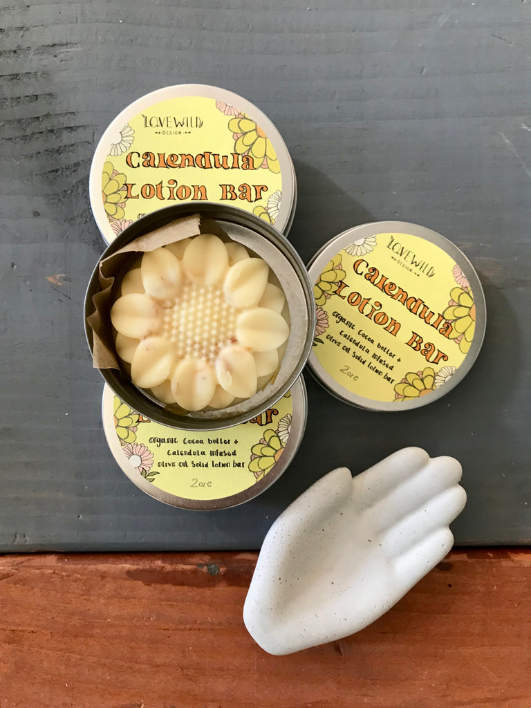 LoveWild Calendula Lotion Bar – The Waxwing