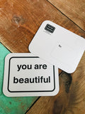 You Are Beautiful Postcard