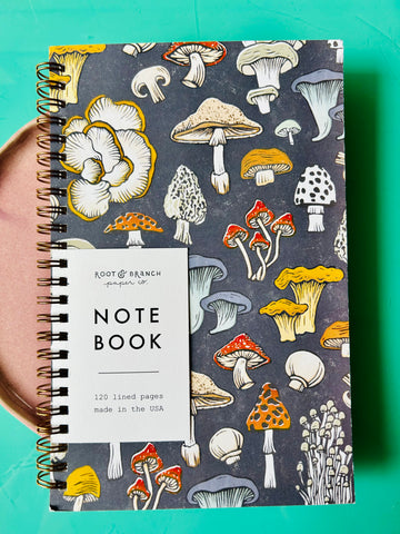 Moss & Mushroom Spiral-Bound Notebook