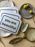 You Are Beautiful Postcard