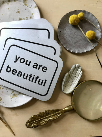 You Are Beautiful Postcard