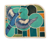 Dear Darlington Bluebird Stained Glass Vinyl Sticker