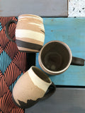 Tri-Color Marbled Mugs