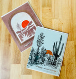 Cactus Sunset Anniversary Card