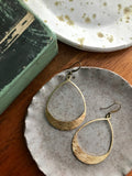 Dear Darlington Eleanor Earrings-Textured Brass