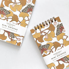 Gingko & Tigermoth Mini Notebook