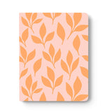 Tangerine Leaves Layflat Lined Notebook