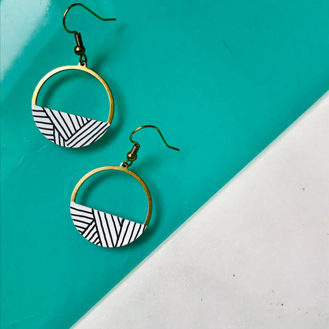 Dear Darlington Crescent Hoop Earrings-Hatchmark