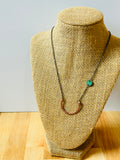 Hammered Copper & Patina Necklace