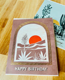 Desert Vista Birthday Card