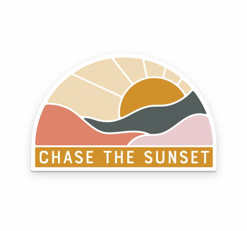 Chase The Sunset Vinyl Sticker