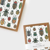 Box Set of Beetle Blank Greeting Cards
