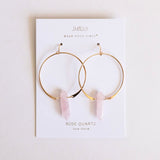 JaxKelly Crystal Hoop Earrings