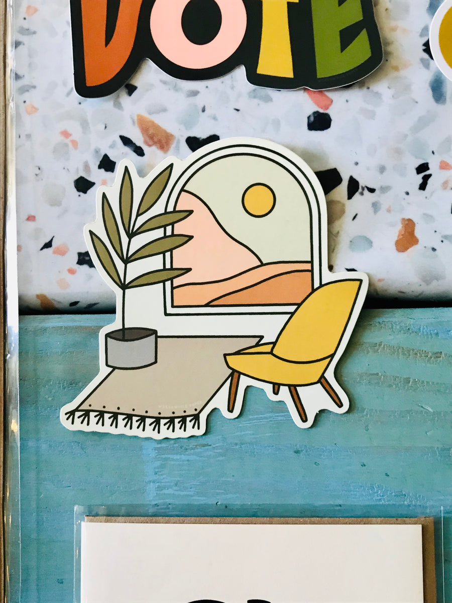 Nice View Sticker – The Waxwing
