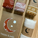 Harper and Jade Bamboo Muslin Swaddle Blankets