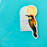 Dear Darlington Watercolor Hummingbird Vinyl Sticker