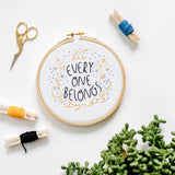 Everyone Belongs Embroidery Kit