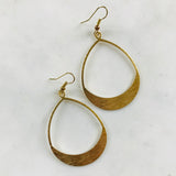 Dear Darlington Eleanor Earrings-Textured Brass