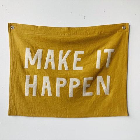 Make It Happen Appliqué Banner