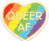 Queer AF Heart Sticker